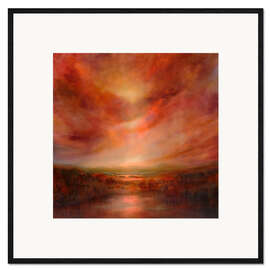 Gerahmter Kunstdruck Abendglanz