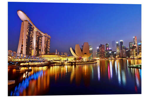 Obraz na PCV Singapore skyline at night