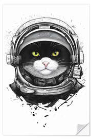Sticker mural Chat cosmique