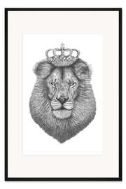 Gerahmter Kunstdruck The King