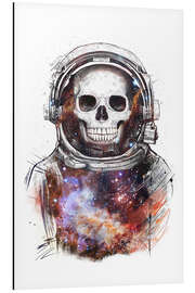 Aluminium print Cosmic Skull