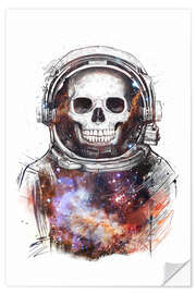 Selvklebende plakat Cosmic Skull