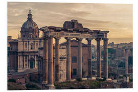 Foam board print The Roman Forum at sunrise