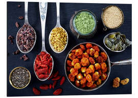 Magnettafel Verschiedene Superfoods