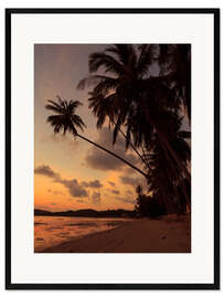 Framed art print Idyllic island beach