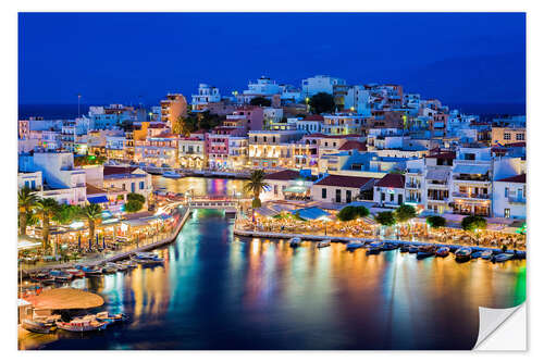 Naklejka na ścianę Agios Nikolaos on the island of Crete