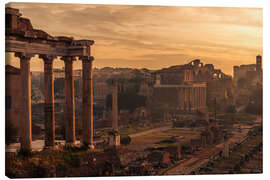 Canvastavla  Rome : the Temple of Saturn