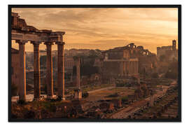 Gerahmter Kunstdruck Rom: der Tempel des Saturn
