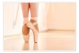 Poster Jambes d'une ballerine