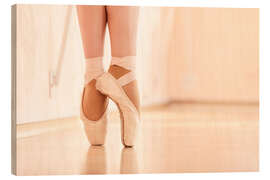 Wood print Dancing Ballet Shoes