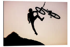 Magnettafel Fahrradsprung