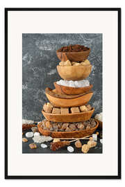 Gerahmter Kunstdruck Arten von Zucker