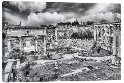 Canvastavla ruins of the Roman Forum in Rome