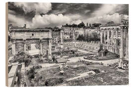 Obraz na drewnie ruins of the Roman Forum in Rome