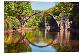 Magnettafel Rakotzbrucke alias Teufel-Brücke in Kromlau