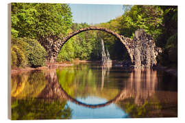 Wood print Devil Bridge, Kromlau