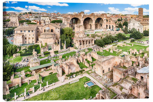 Canvas print Ruins of the Roman Forum in Rome