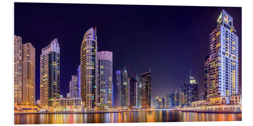 Foam board print Dubai marina bay