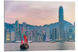 Cuadro de plexi-alu Skyline of Victoria Harbor, in Hong Kong