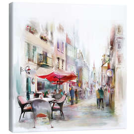 Canvas print  Scene at a Parisian cafe