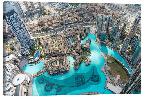 Leinwandbild Luftaufnahme von Dubai