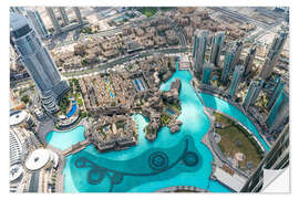 Wandsticker Luftaufnahme von Dubai