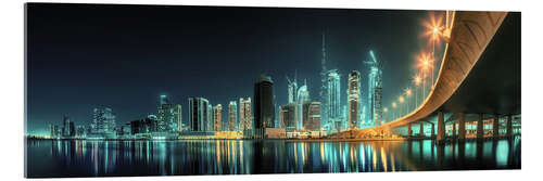 Acrylglasbild Panoramablick - Dubai Business Bay