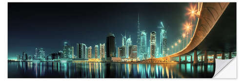 Wandsticker Panoramablick - Dubai Business Bay