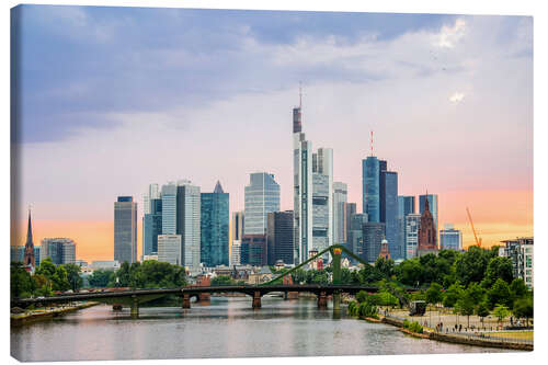 Leinwandbild Frankfurter Skyline