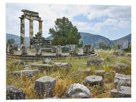 Foam board print Athena Pronaia Sanctuary - site of Delphi