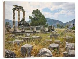 Holzbild Athena Pronaia Sanctuary - Fundstätte von Delphi