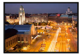 Gerahmter Kunstdruck Helsinki in einer Sommernacht