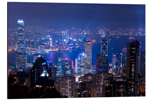 Aluminiumsbilde View of Hong Kong from Victoria Peak