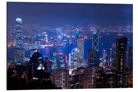 Aluminium print View of Hong Kong from Victoria Peak