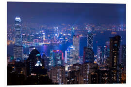 Foam board print View of Hong Kong from Victoria Peak