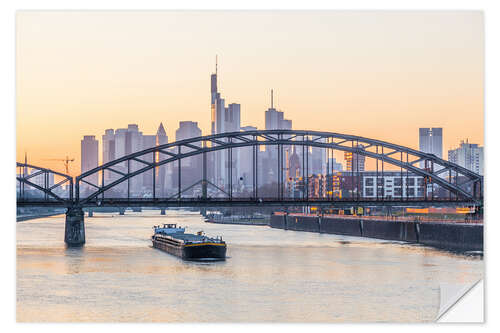 Wall sticker Frankfurt at sunset