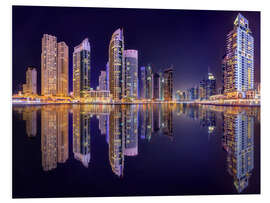 Foam board print The beauty of the marina in Dubai