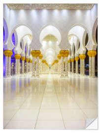 Selvklebende plakat Sheikh Zayed Grand Mosque