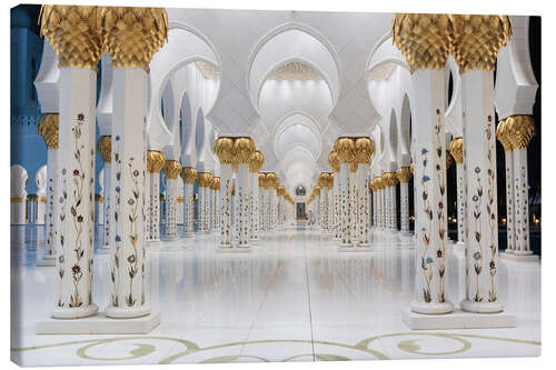 Lienzo La famosa mezquita de Sheikh Zayed