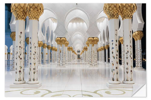 Självhäftande poster Sheikh Zayed Mosque