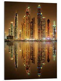 Gallery print Lighting the Dubai Marina Bay