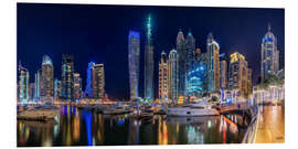 Foam board print The fascination of Dubai Marina Bay