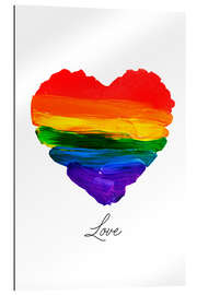 Gallery print rainbow heart