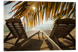 Acrylic print Relax on the beach