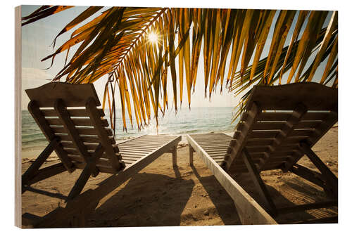 Puutaulu Relax on the beach