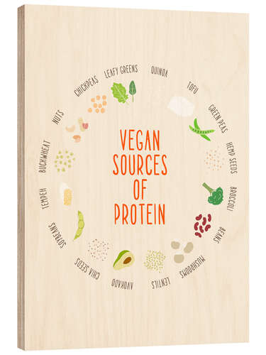 Holzbild vegan sources of protein