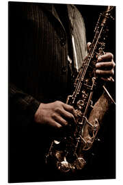 Magnettafel Jazzspieler