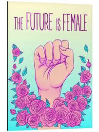 Cuadro de aluminio The future is female