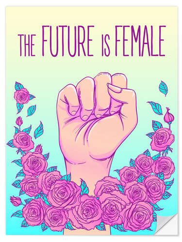 Muursticker The future is female