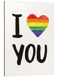 Stampa su alluminio I &lt;3 you